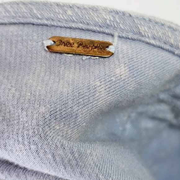 Free People Changing Directions Blue Space Dye Bodycon Mini Dress, Sz Lg, NWT - Picture 9 of 9